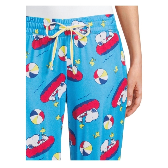 PEANUTS LADIES SLEEP JOGGER LOUNGE PANTS WITH POCKETS - Picture 5 of 6